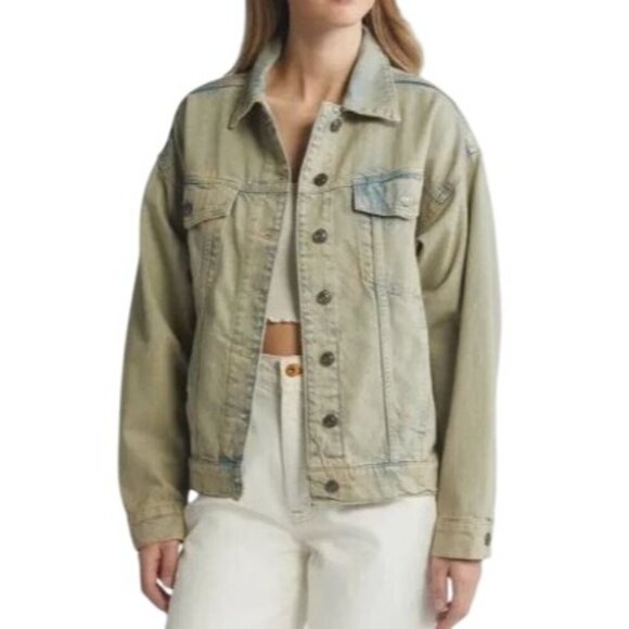 Mango Jackets & Blazers - Mango MNG Between Season Women's Jacket Jean Trucker Oversized Size Small NEW